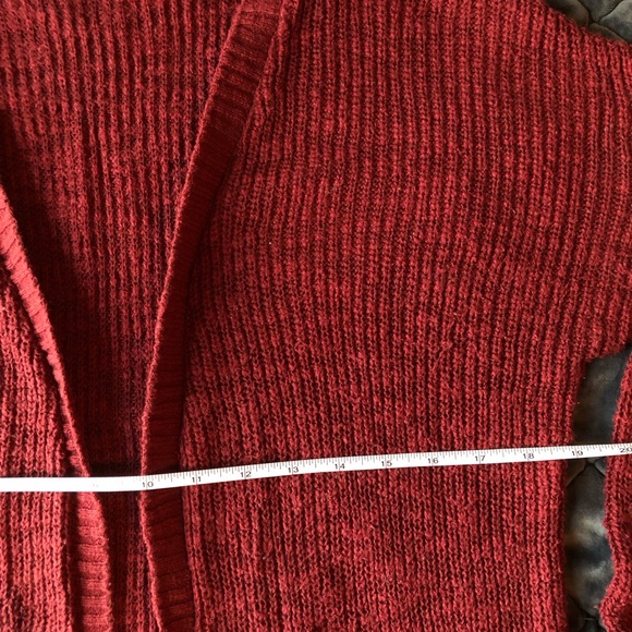 CLEARANCE Red Cardigan Sweater - Picture 3 of 6